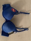 “New” Elegant Push Up Bra Panty Set Size 34B/M Color Blue — photo 2