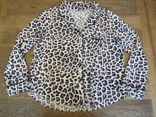 Victoria  s Secret Animal Print MEDIUM REGULAR Modal Long Sleep Sleep Top VS