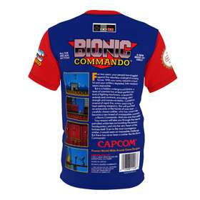 Bionic Commando NES Retro Vintage Nintendo Video Game Cover T-Shirt