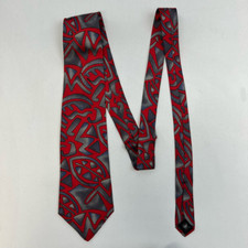 Strathmore By Anderson Little Mens Tie Necktie Multicolor Abstract 100 Silk
