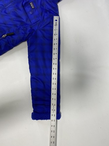 BOYS PATAGONIA REVERSIBLE COAT FLEECE WATER RESISTANT POCKETS HOOD Size M/L - Picture 7 of 10