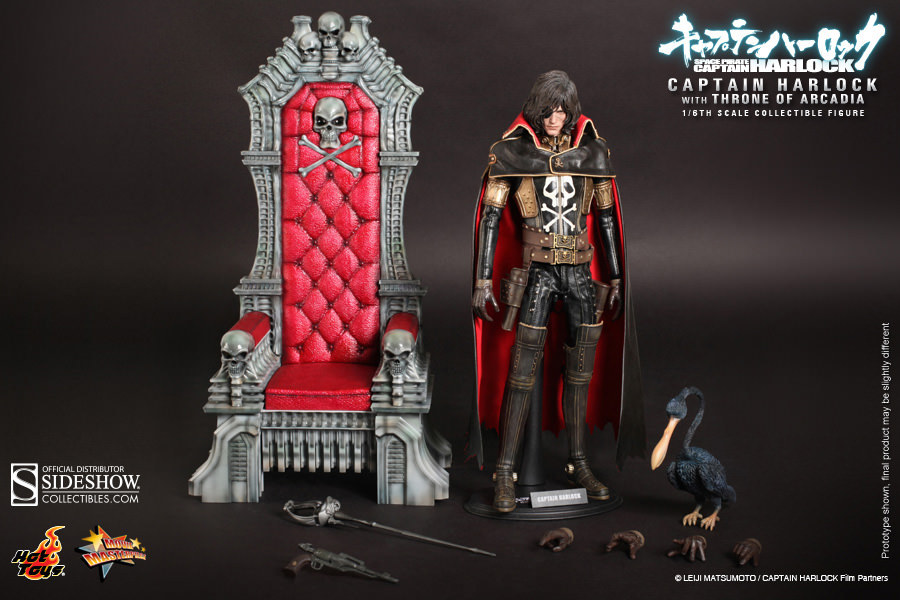 SPACE PIRATE CAPTAIN HARLOCK & THRONE Anime/Manga_HOT TOYS 1:6
