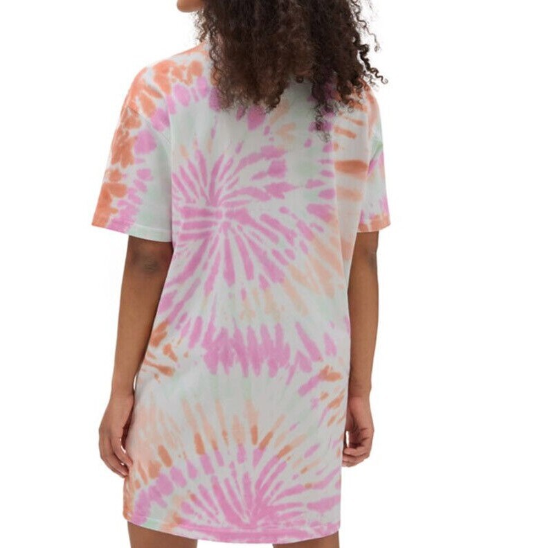 Andrew Marc Women's Tie Dye T-Shirt Dress - Casual Cotton Relaxed Fit Dress