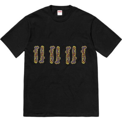 Supreme Gonz Logo Tee Warm Grey Black Royal Light Purple S/S 18 | eBay