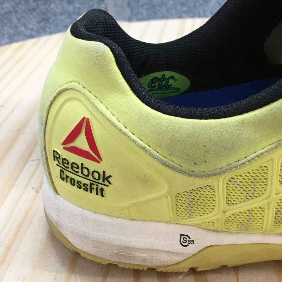 Reebok Shoes Womens 10 Crossfit Sneakers Yellow Lace Up Low Top Comfort Athletic - Image 2 of 4