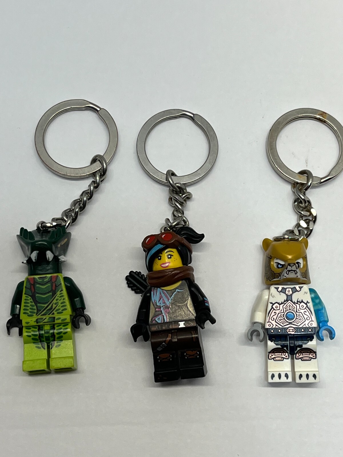 Lego Ninjago Keychains Lot of 3, Venomari warrior, Lucy Wyldstyle