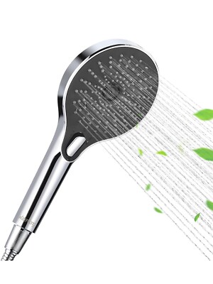 Handheld Shower Head with 60  Hose Chrome High Pressure Rain Shower Head 3 Modes
