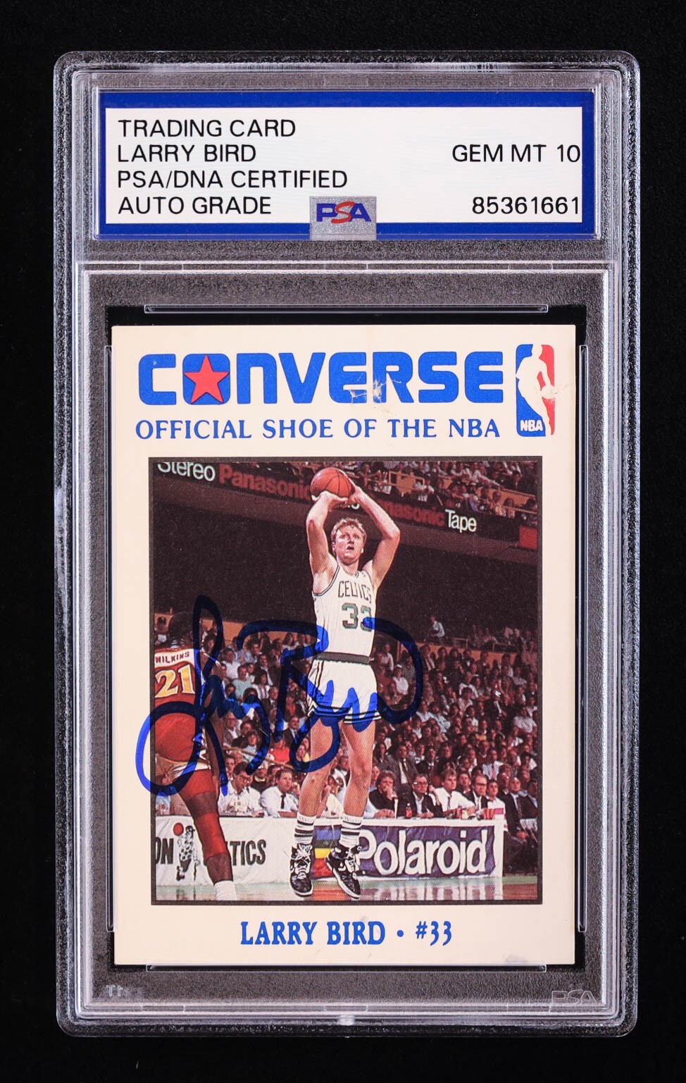 Larry Bird Autographed Signed 1989 Converse #2 (PSA | Graded PSA 10) 