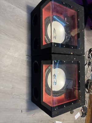 2 Alpine Type-E SWE-1241 12'' 600 Watt Subwoofer With Box