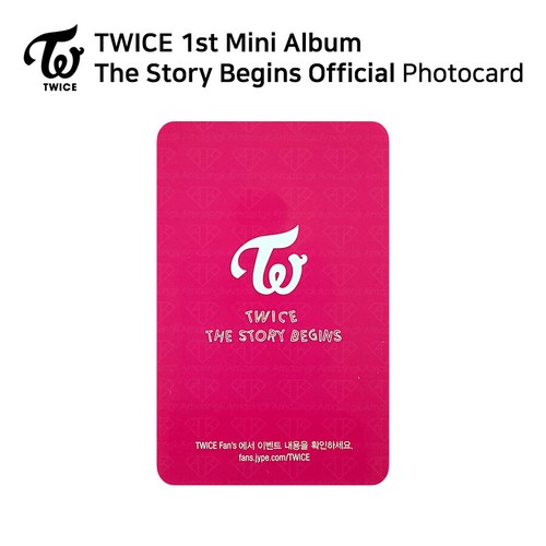 DOS VECES PRIMER mini álbum The Story Begins Tarjeta Fotográfica Oficial ROSA Versión KPOP K-POP - Imagen 13 de 47