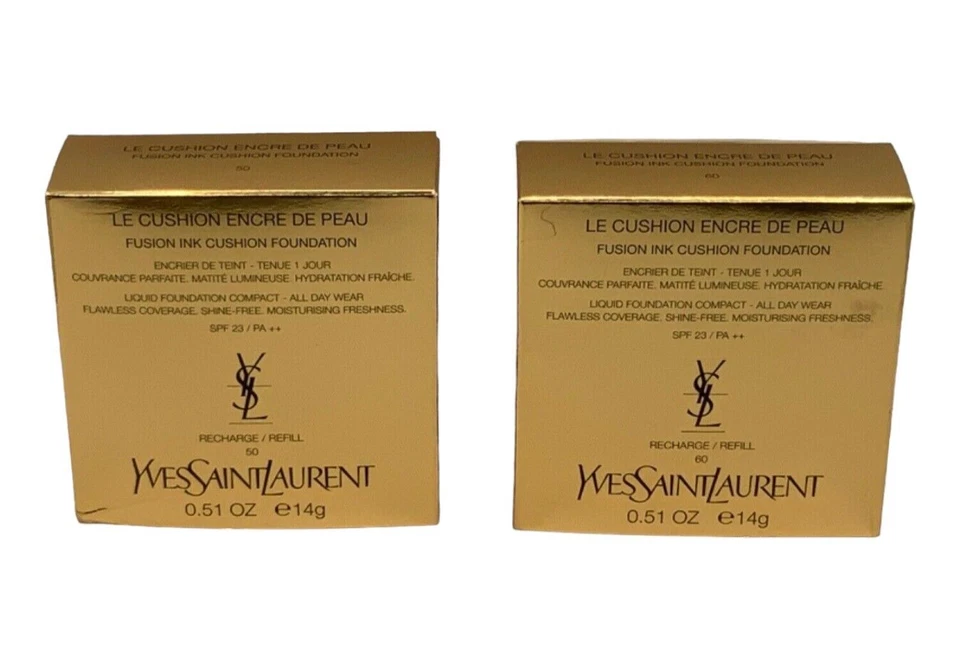 YSL Yves Saint Laurent Fusion Ink Cushion Foundation 14g Farbton 40, 50 & 60