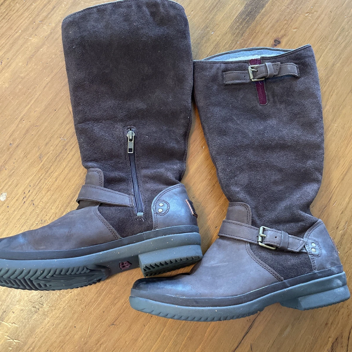UGG THOMSEN 1005268 Waterproof Riding Boots Leather Suede Stout