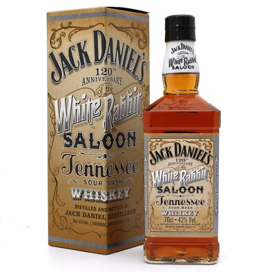 LIMITED EDITION Jack Daniels 120th Anniversary WHITE RABBIT SALOON + Karton