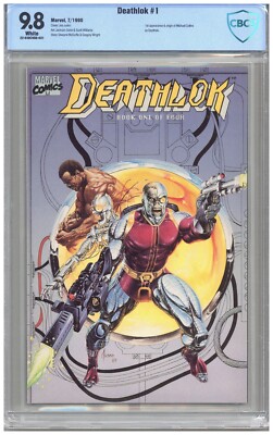 Deathlok  # 1   CBCS   9.8   NMMT   White pgs   7/90  1st App. & origin of Micha