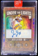 2020 Justin Jefferson /100 AUTO RC UNDER THE LIGHTS BRONZE Panini Legacy LSU
