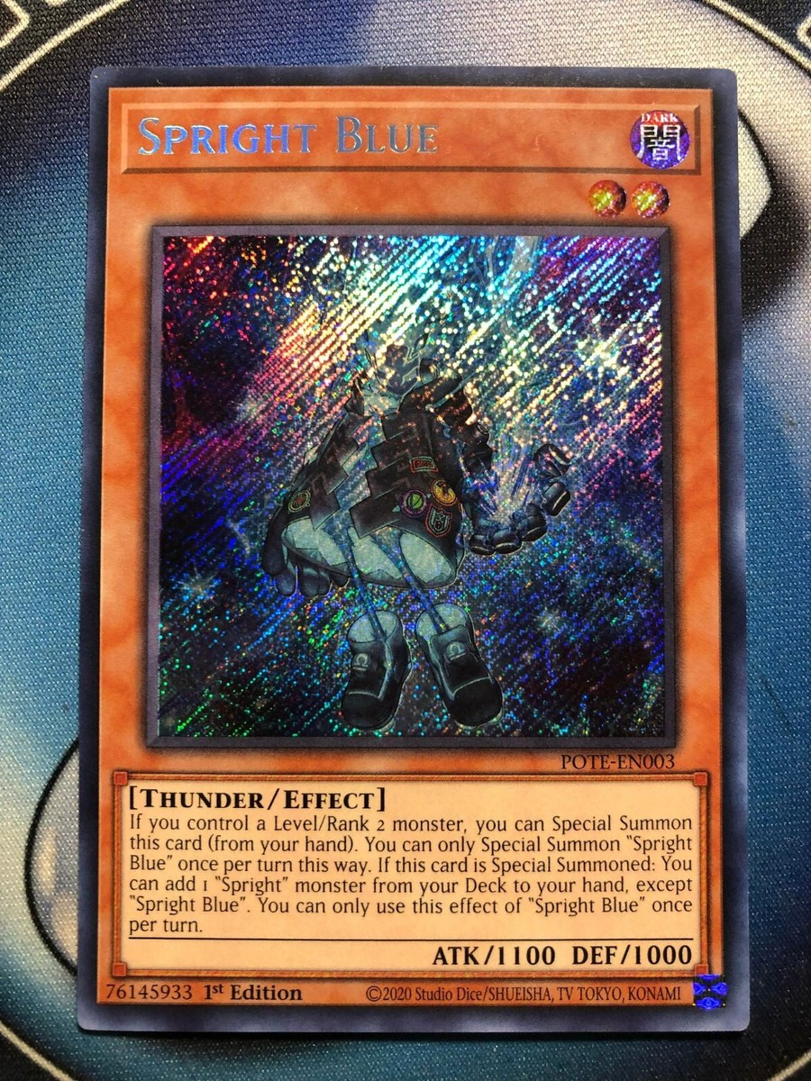 SPRIGHT BLUE *** MINT/NM SECRET RARE 1ST EDITION POTE-EN003 YUGIOH