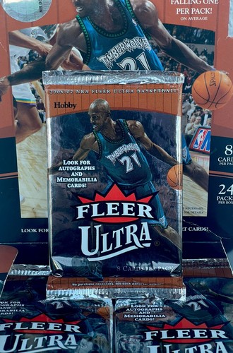 2006-07 Fleer Ultra NBA Baloncesto Hobby Pack 8 Tarjetas LEBRON JAMES TINTA FRESCA EMBALAJE ORIGINAL - Imagen 10 de 22