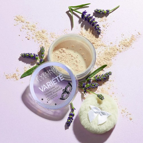 Eveline Variete Ultra Fixing Transluzent Lose Pulver mit Lavendel Make-up Vegan - Bild 2 von 2