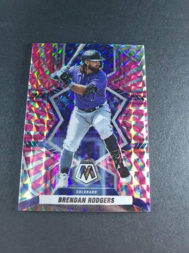 2022 Panini Mosaic - Brendan Rodgers #166 Pink Swirl Prizm /12 - Picture 2 of 4