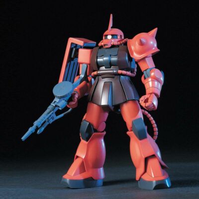 BANDAI HG Gundam 1/144 MS-06S ZAKU II Char's Custom HGUC Plastic
