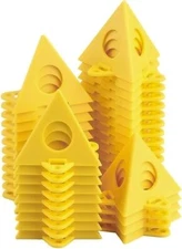 40pcs Pyramid Stands, Painters Pyramids, Painter's Painting Stands Yellow 