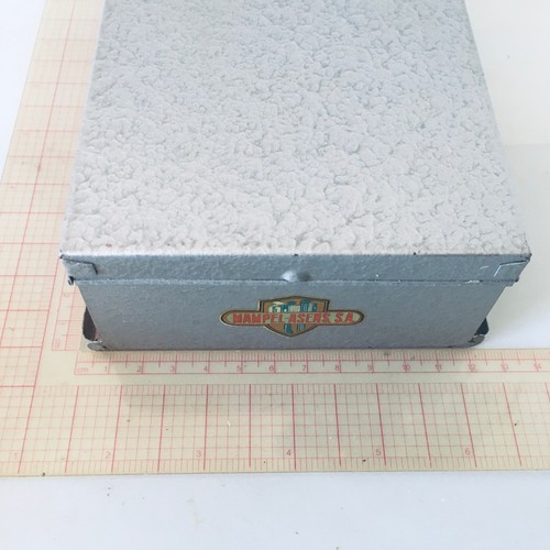 Bandeja de caja de almacenamiento MAMPEL-ASENS compartimento archivo años 60 metal 35 mm deslizable 12x17 cm - Imagen 16 de 17