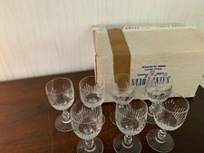 17 Bicchieri da Vino Rossa Modello Liane IN Cristallo Di Saint Louis (