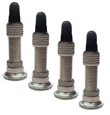 4x Vélo Soupape + Adaptateur Bouchon Anti-poussière Valve Dunlop Tubes Valve