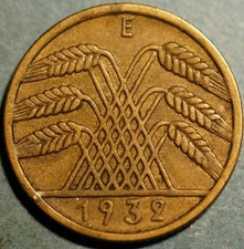 10 Reichspfennig Münze 1936 – Deutsches Reich, Aluminium-Bronze, Sehr Schön Erhalten