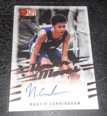 2021-22 Leaf Pro Set Power Power Moves Naasir Cunningham #PM-NC1 Auto