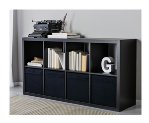 4 X Ikea Black Drona Drona Storage Box For Kallax Unit 302 192 81 New Ebay