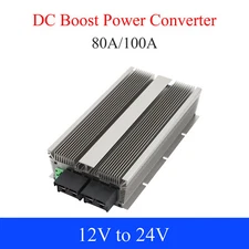 80A100A DC12V to 24V Power Converter 1920W 2440W Auto Boost Power Module for Car