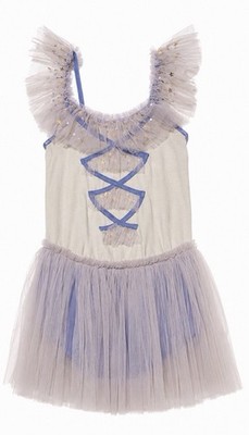 Tutu Du Monde Girls Tulle Tutu Dress 2-3 Blue/White Sleeveless Party