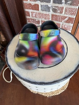 Crocs Work Bistro Graphic Slip Resistant Clog  Unisex Size: 7 Men 8 Women