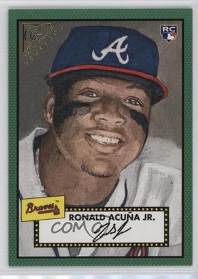 2018 Topps Gallery Heritage Green 153/250 Ronald Acuna Jr #H-40 Rookie RC uk2