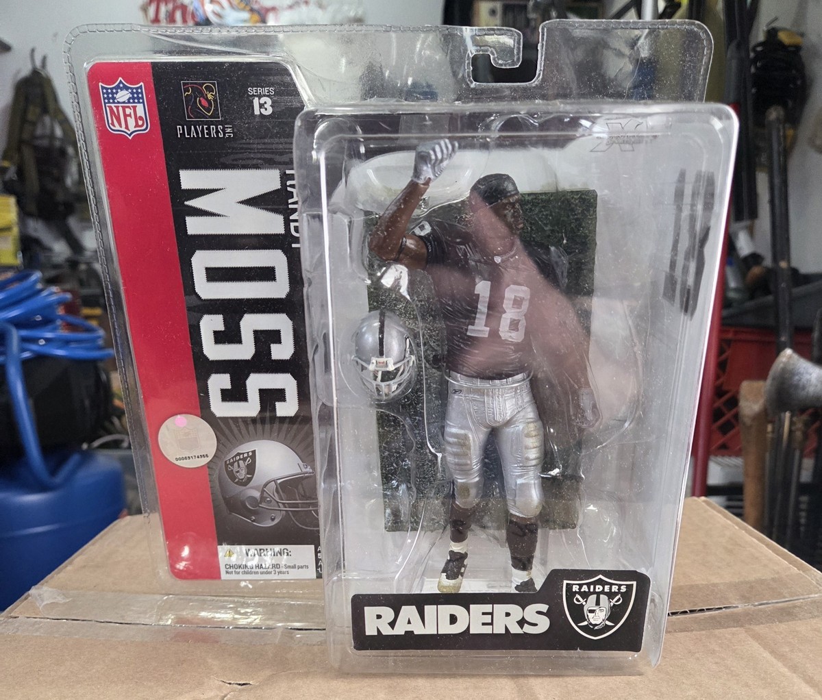 オークランド レイダース 3体セット マクファーレントイズNFL Mcfarlane Randy Moss #18 Oakland Raiders 2006 Series 13 NFL