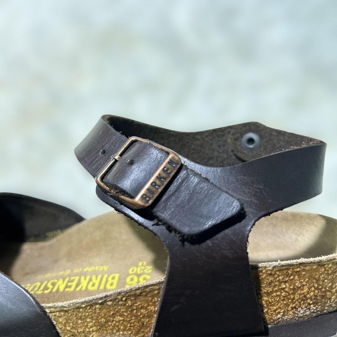 BIRKENSTOCK Messina Brown Leather Sandals US 5/6 Size 36 Used image 7