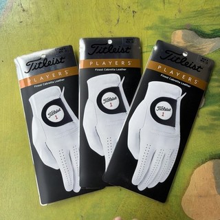 New Titleist Players Cabretta Leather Lot of 3 Gloves Medium Large