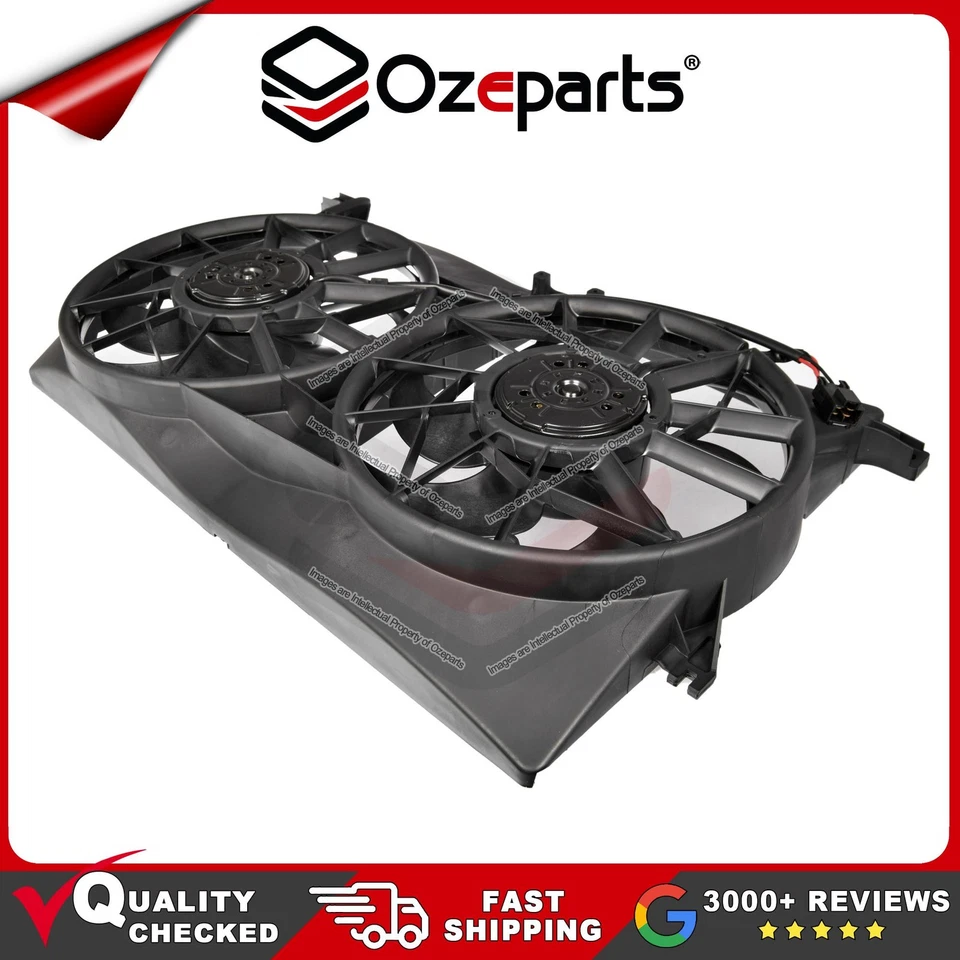 Dual Twin Thermo Radiator Fan With Motor For Ford Fairlane Fairmont BA BF 02~08 - Image 2 of 4