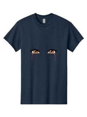 Crying-Eyes-6 Mens Graphic Tee, 100% Cotton, Casual Summer Wear
