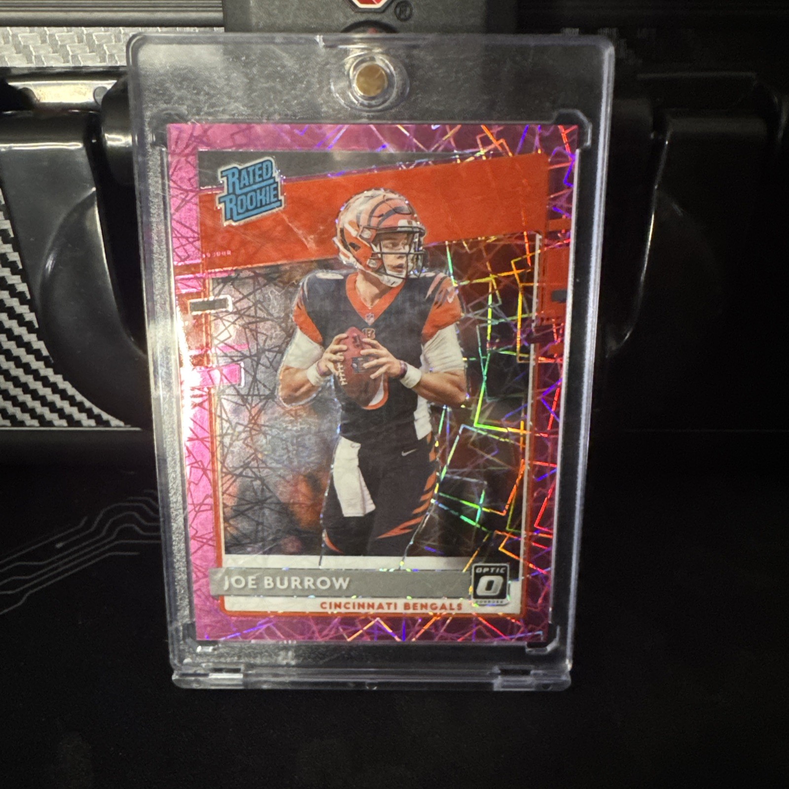 Joe Burrow /79 Pink Velocity RC #151 2020 Panini Donruss Optic