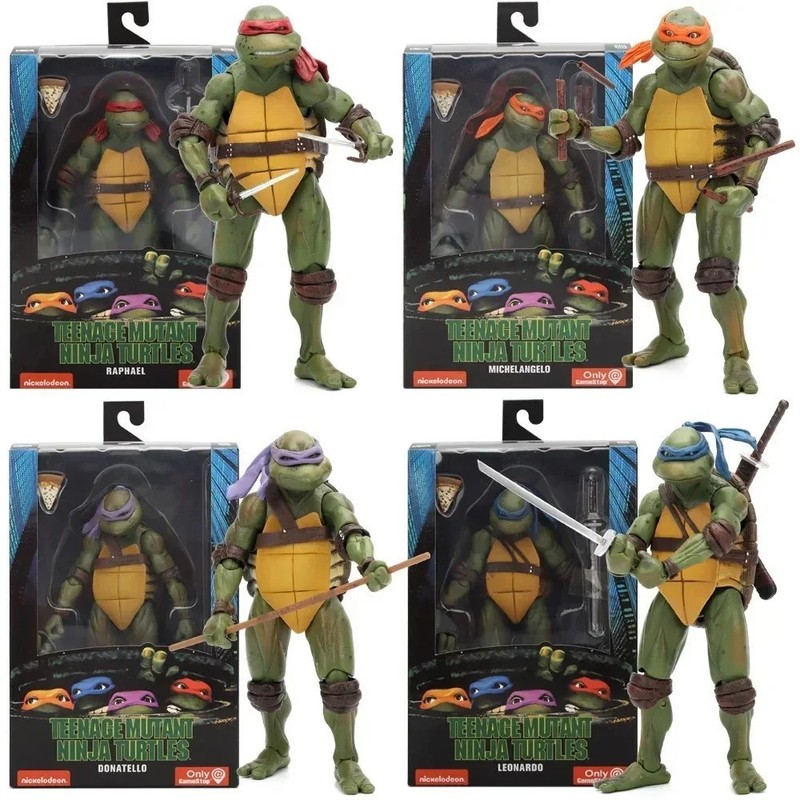 Teenage Mutant Ninja Turtles Action Figures Toys TMNT Kid Toy Birthday Gift