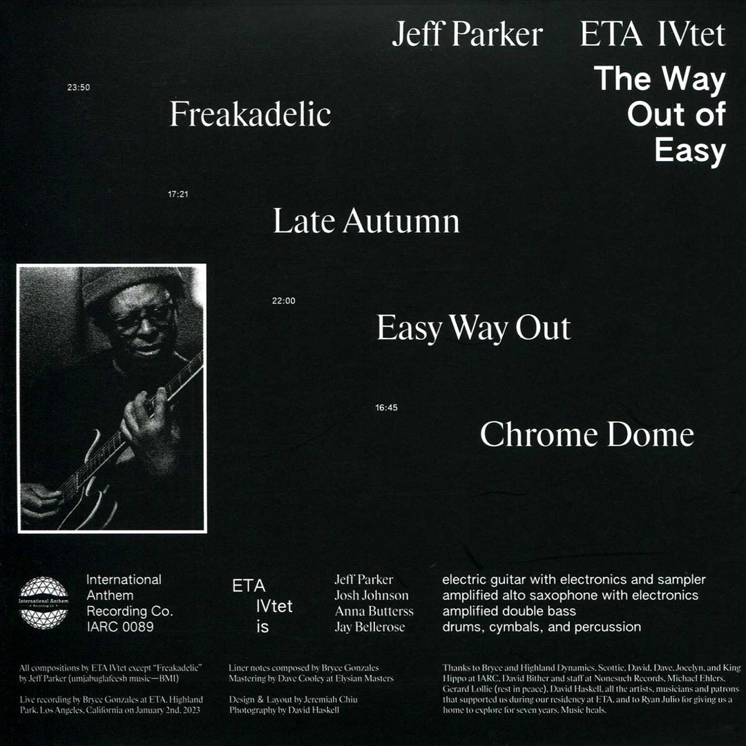 JEFF PARKER ETA IVTET WAY OUT OF EASY NEW CD | eBay