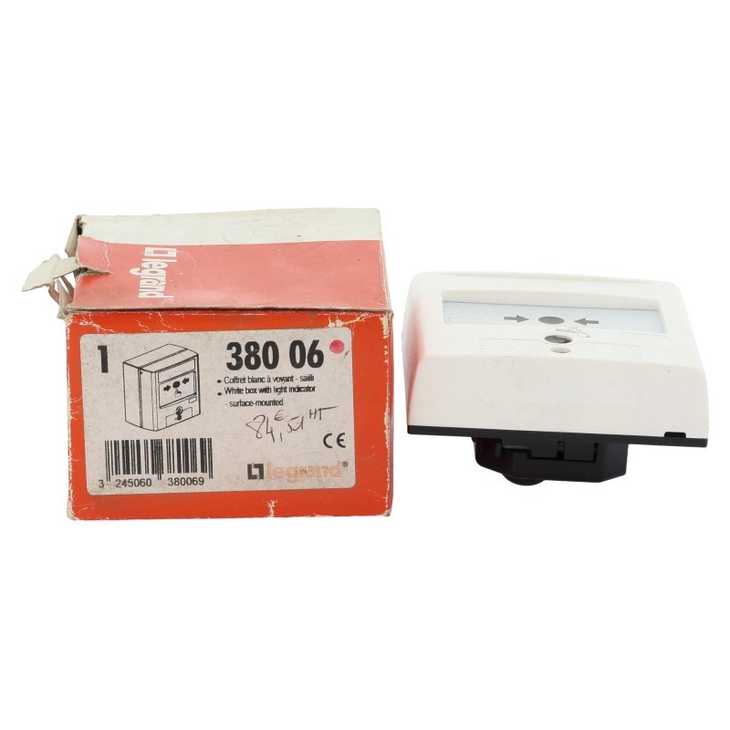 Legrand White Box With Light Indicator 380-06 Open Box (B707)