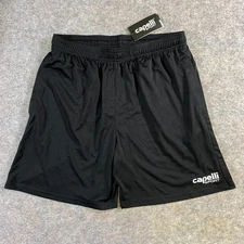 Capelli Sport Referee Match Soccer Shorts Size Mens L Black White AGA-6240 NWT