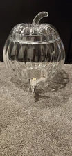 Circleware 2 Gallon Pumpkin Glass Beverage Drink Dispenser Fall Halloween