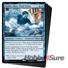 Hydro-man, Fluid Felon X4 M/NM Magic: The Gathering MTG Marvel's Spider-man