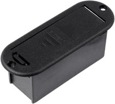9V Battery Compartment for Active Bass Guitar Pickup - Black Battery Box for ...