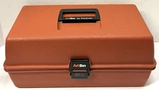 Vintage Flambeau ArtBin Light Red Tackle Art Supply Box USA Model 8413