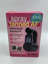 b.tan Spray Tanned AF Home Kit – Machine, Mitt & 8oz Tan Mist – New Open box